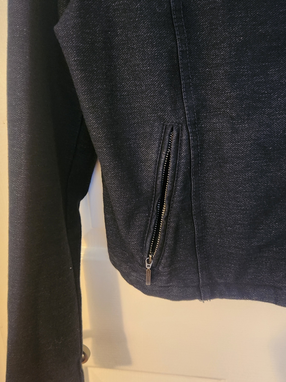 Nic+Zoe Women's Black Asymmetrical Zip Jacket - Picture 4 of 11